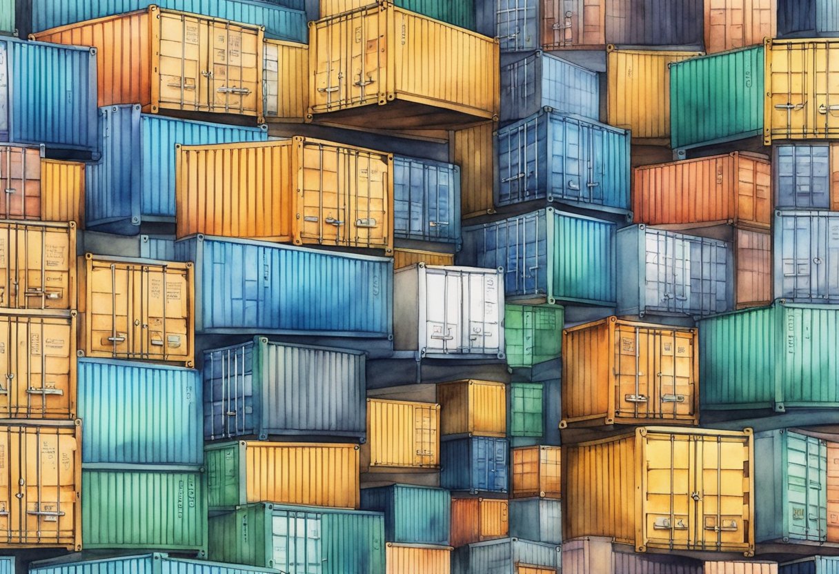 A network of interconnected containers, arranged in a scalable and flexible architecture for web applications