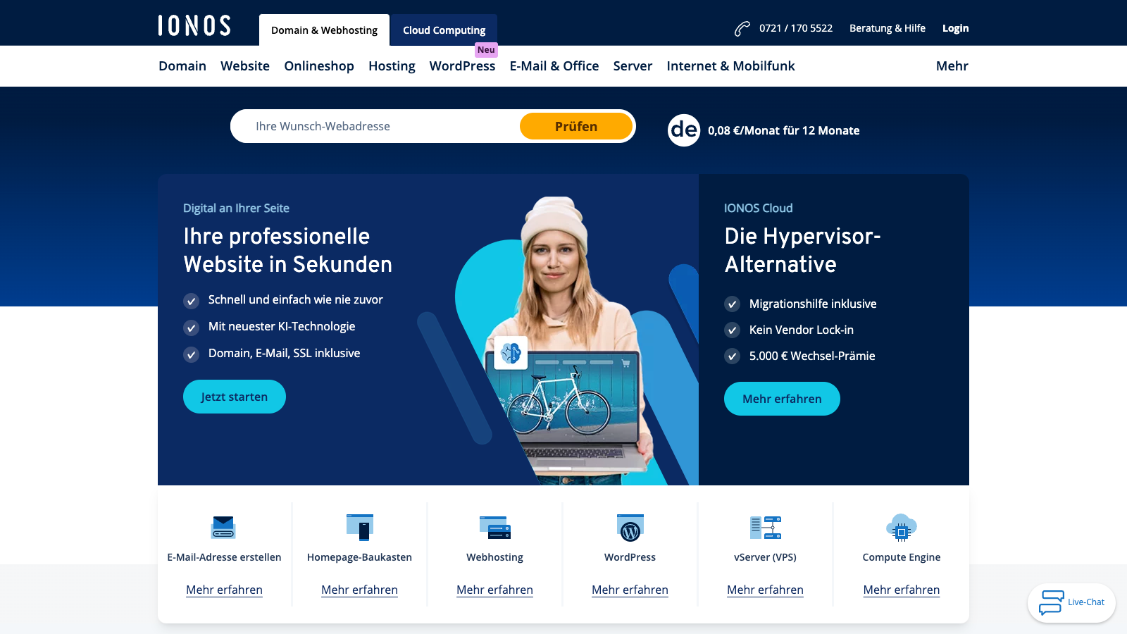 webhosting 1und1