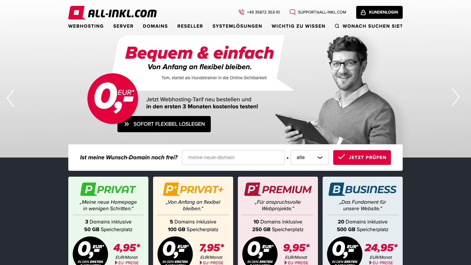 webhosting all inkl