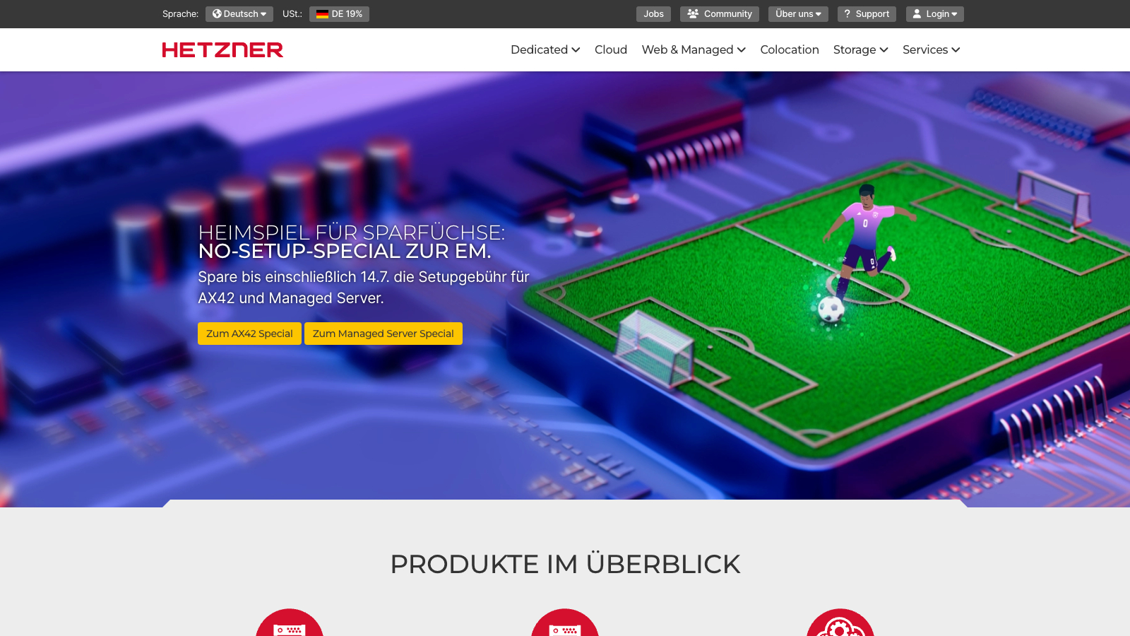 webhosting hetzner