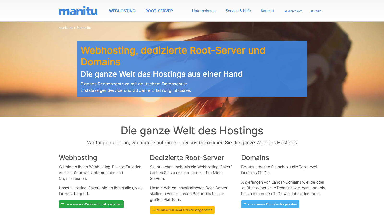 webhosting manitu